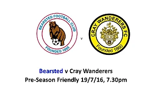 Предсезонка. Bearsted - Cray Wanderers, 19.07.2016