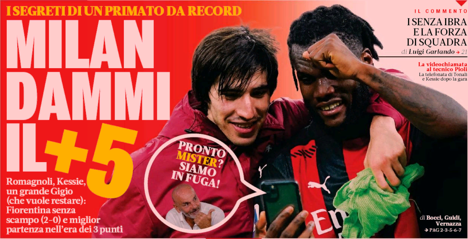 «Милан», дай мне +5. Заголовки Gazzetta, TuttoSport и Corriere за 30 ноября