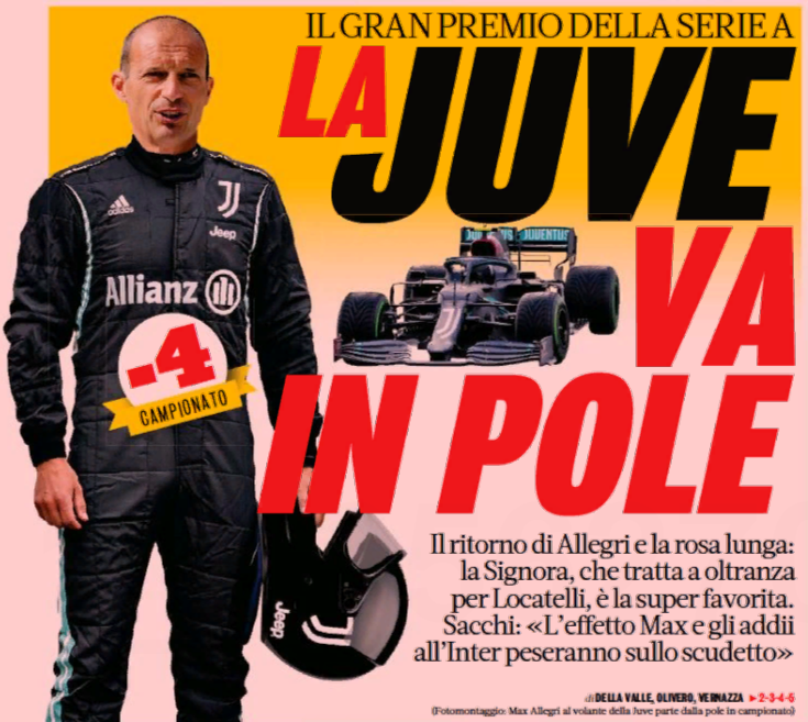 «Юве» выходит в поул-позицию. Заголовки Gazzetta, TuttoSport и Corriere за 17 августа