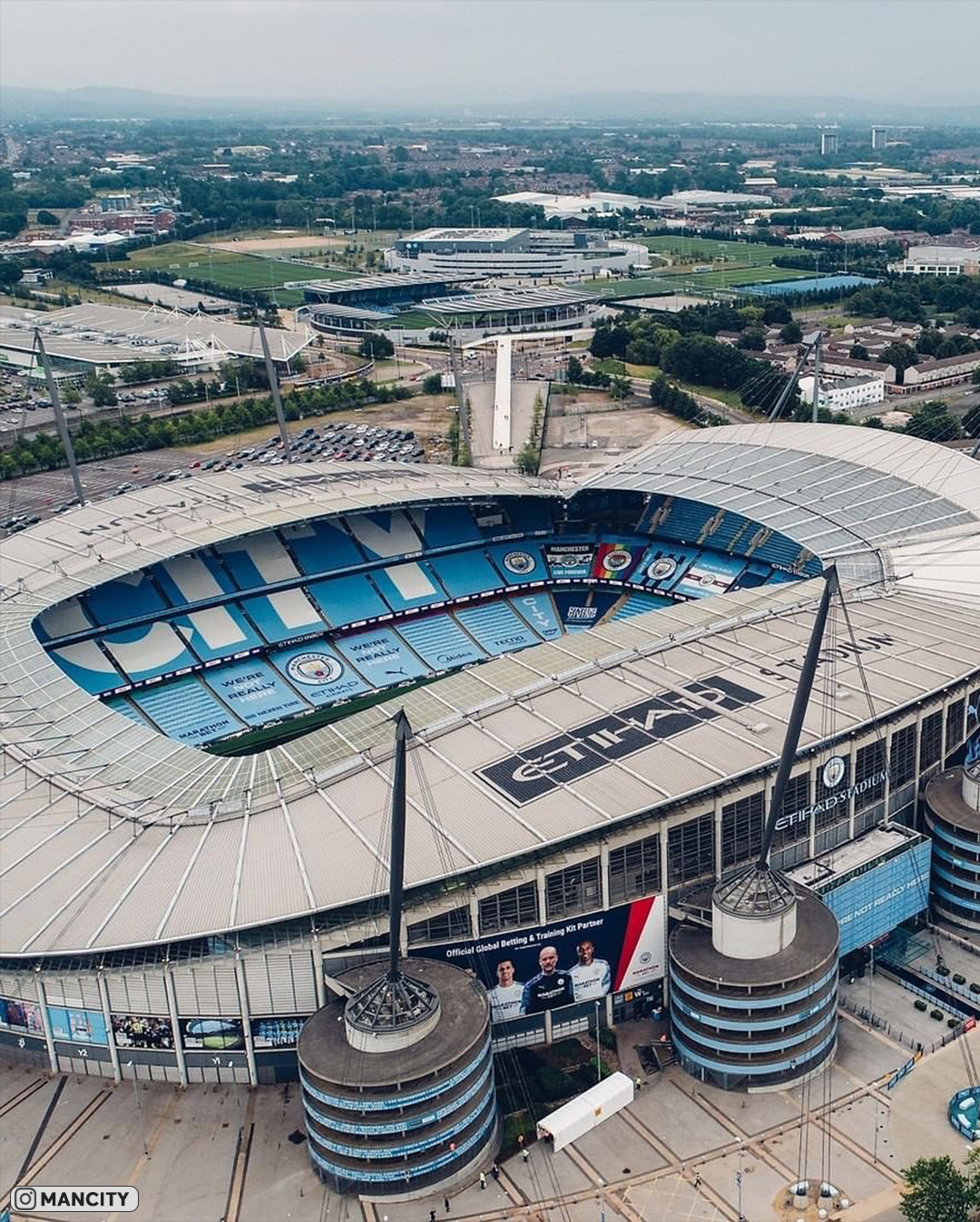 Кадры с высоты стадиона «Этихад», где выступает «Манчестер Сити» - Стадионная лихорадка - Блоги - Sports.ru