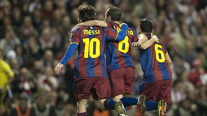Iniesta & Xavi & Messi
