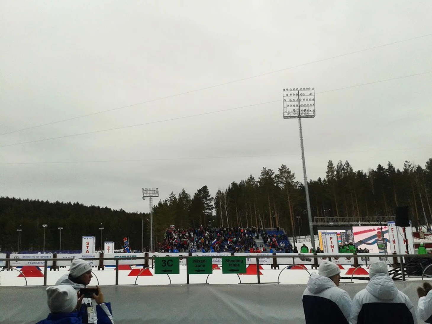 Финиш первой гонки