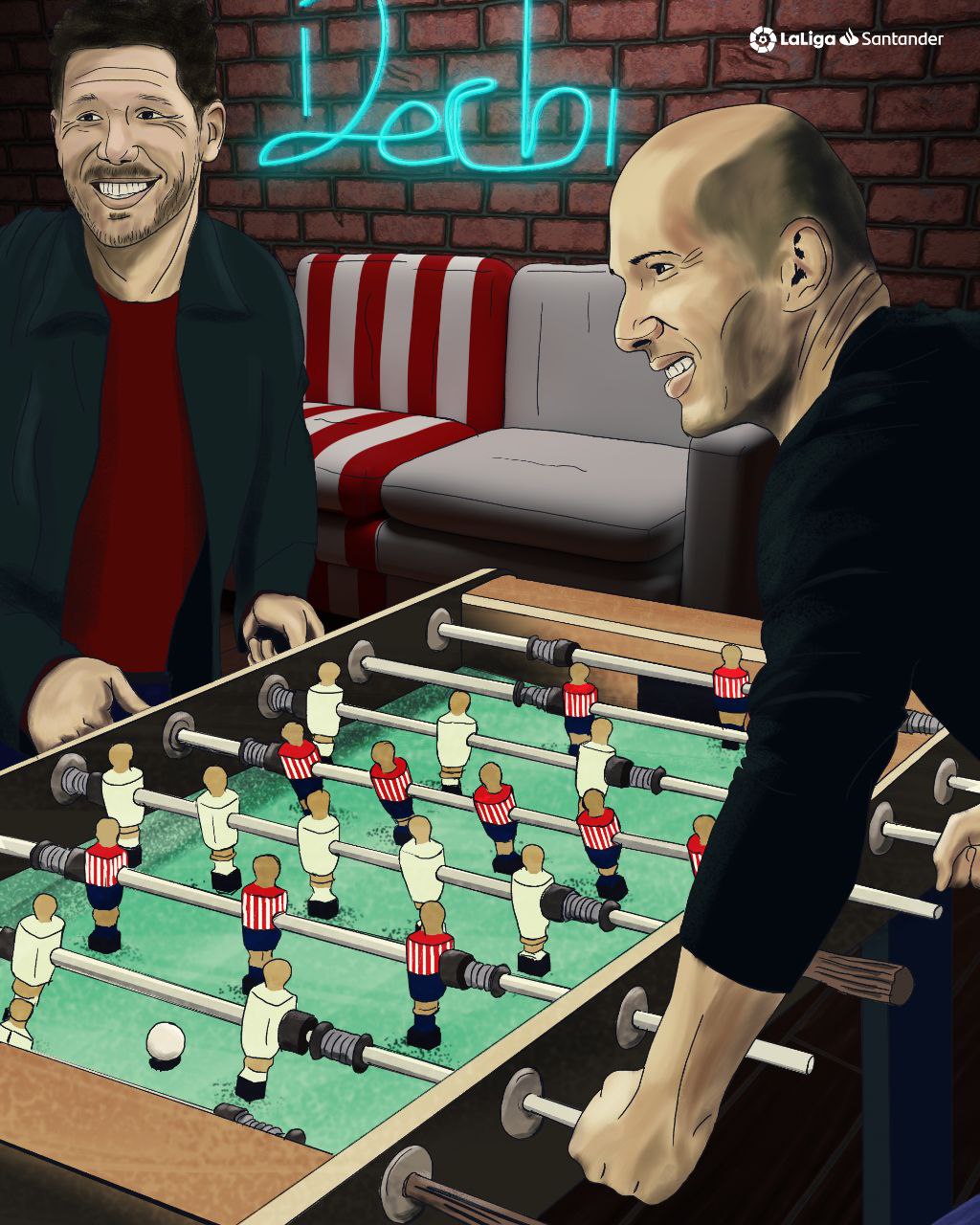 Противостояние Симеоне и Зидана входит в историю Ла Лиги, как один из самых культовых баттлов