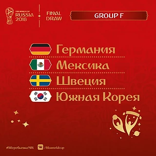 Чемпионат мира по футболу в России 2018. Группа F