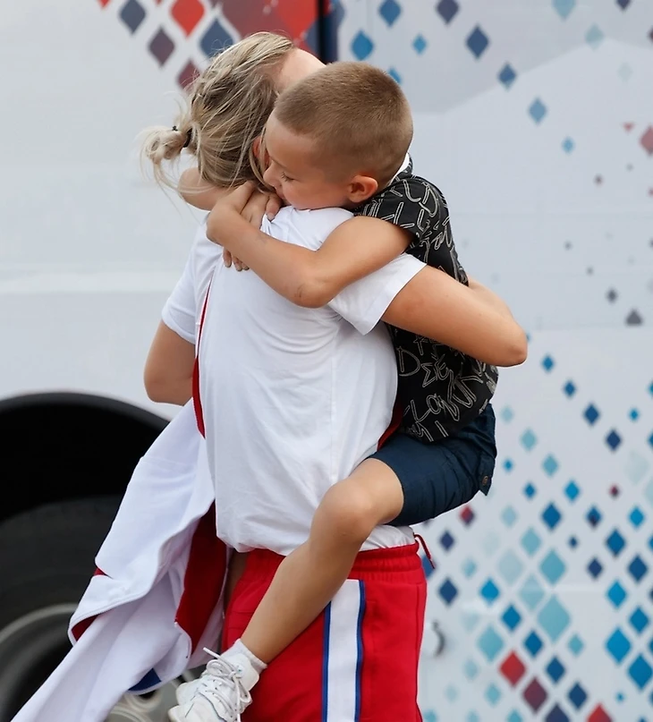 С сыном Ярославом