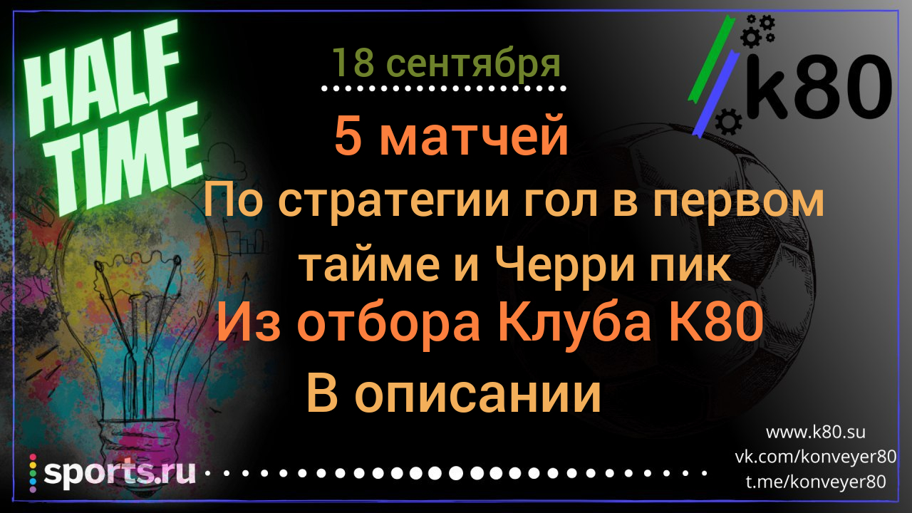 Рубрика: Ожидаем голы сегодня