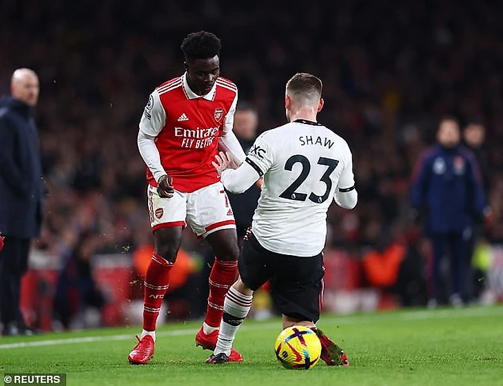 Luke Shaw insists 'Arsenal deserve to be top' after their last-minute winner over Man United | Daily Mail Online