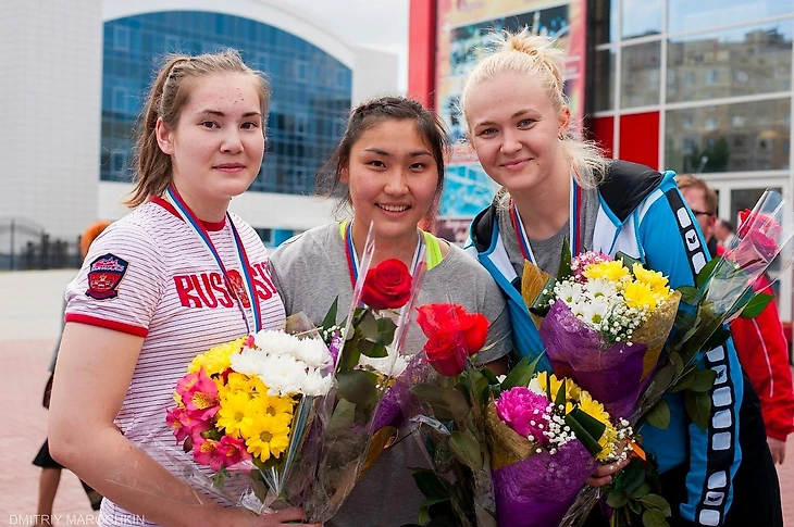 Карина Сабирова, Карина Сисенова и Людмила Выдрина — чемпионки России-2016