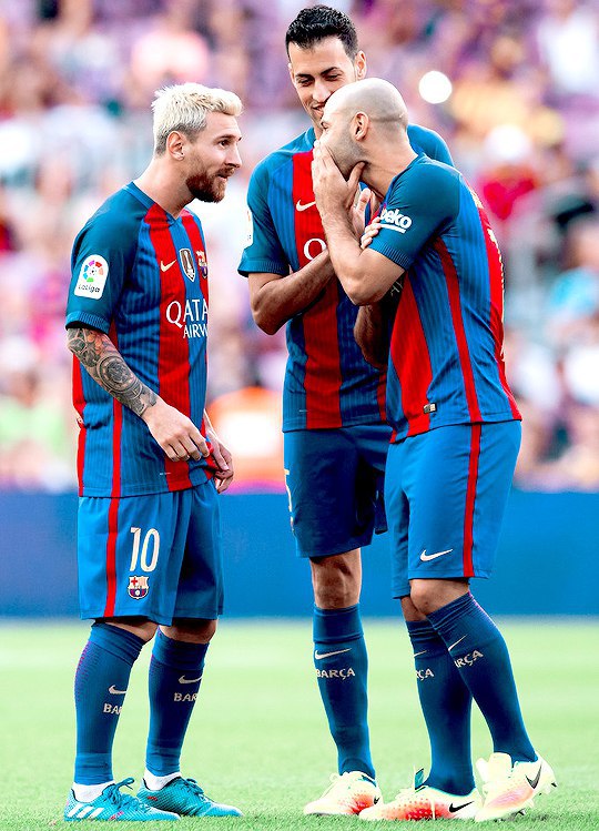 Месси, Бускетс и Маскерано! Какая идиллия!)