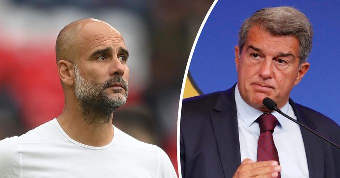 Жоан Лапорта, Пеп Гвардиола, Барселона