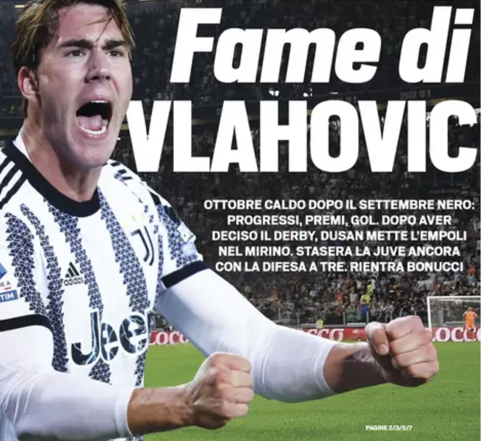 Голод Влаховича. Заголовки Gazzetta, TuttoSport и Corriere за 21 октября
