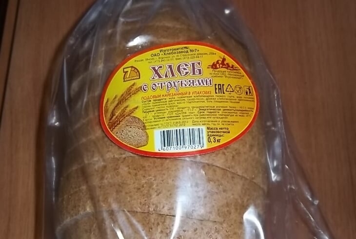 Сколько калорий в ржаном хлебе (1 кусок)