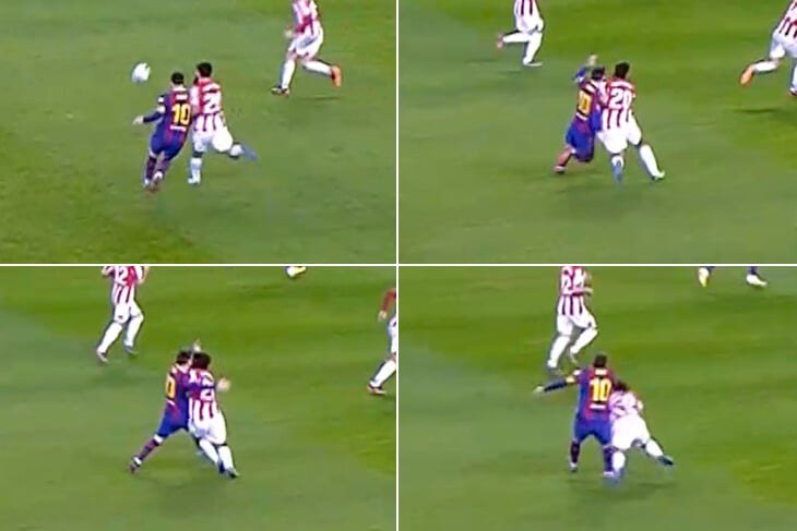 Месси обезумел: врезал сопернику по голове и получил первую в жизни красную за «Барселону» (753 матча!)