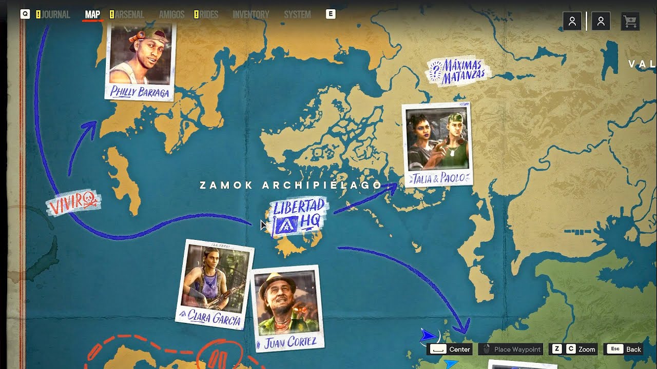 Интерактивная карта Фар Край 6: все локации игры, где найти оружие, миссии,услуги, партизанов – карта Far Cry 6