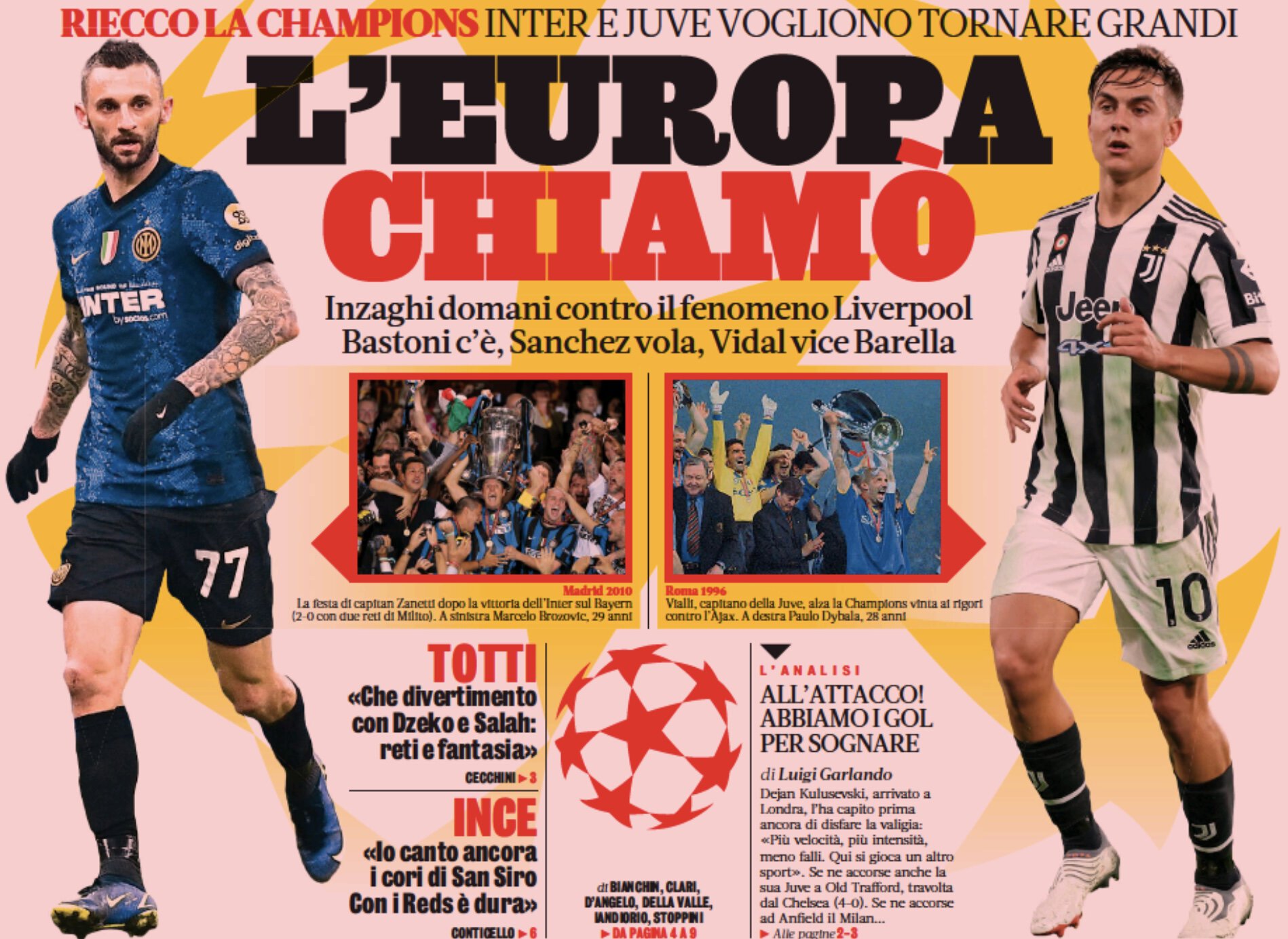 Европа зовёт. Заголовки Gazzetta, TuttoSport и Corriere за 15 февраля