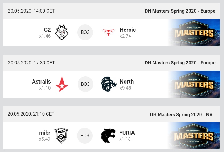 Counter-Strike: Global Offensive, Heroic, Furia, G2 Esports, DreamHack, DreamHack Masters Spring 2021, North, MIBR, Astralis