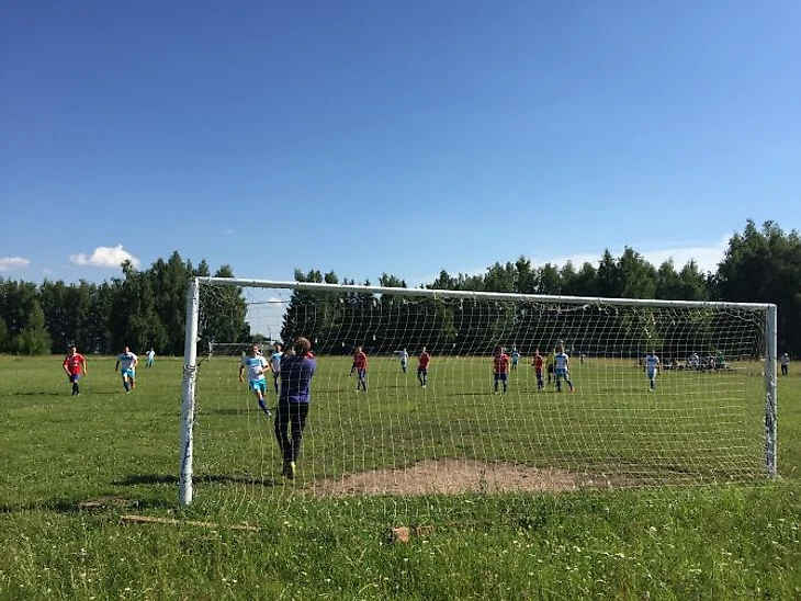 Фрагмент матча Вторые Вурманкасы – Альмень-Сунары, чемпионат Чувашии по футболу