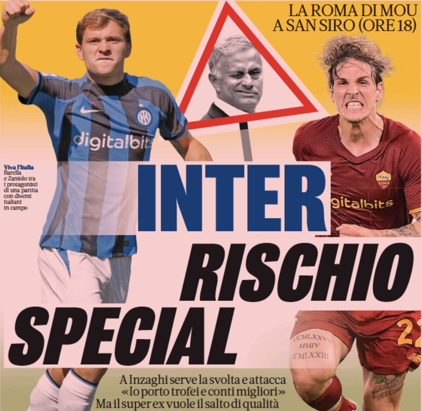 «Интер», особенный риск. Заголовки Gazzetta, TuttoSport и Corriere за 1 октября