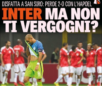 «Интер», но тебе не стыдно?». Заголовки Gazzetta, TuttoSport и Corriere за 16 сентября