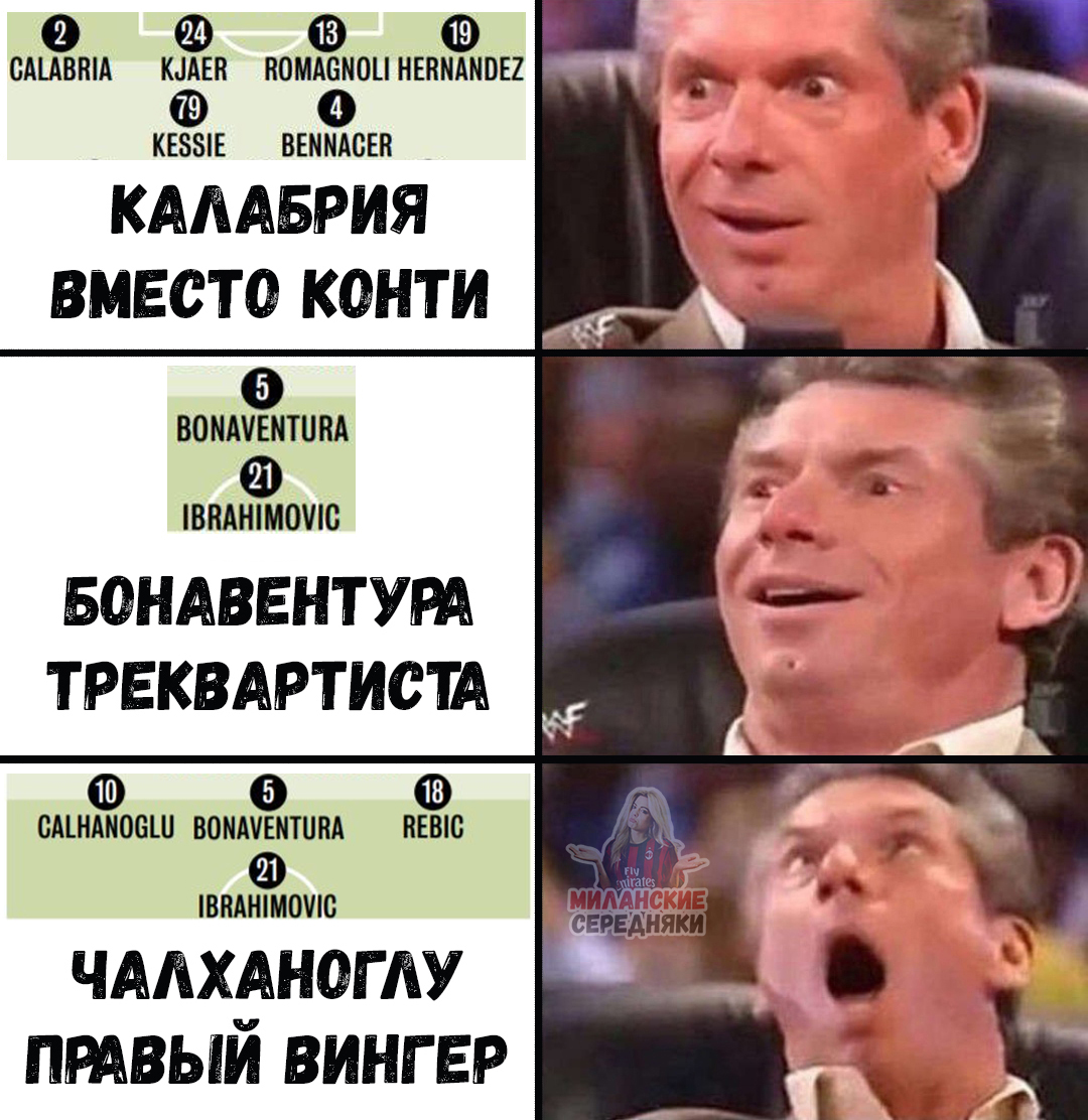 😮| Примерно таким составом Милан сегодня будет тереть Пармезан