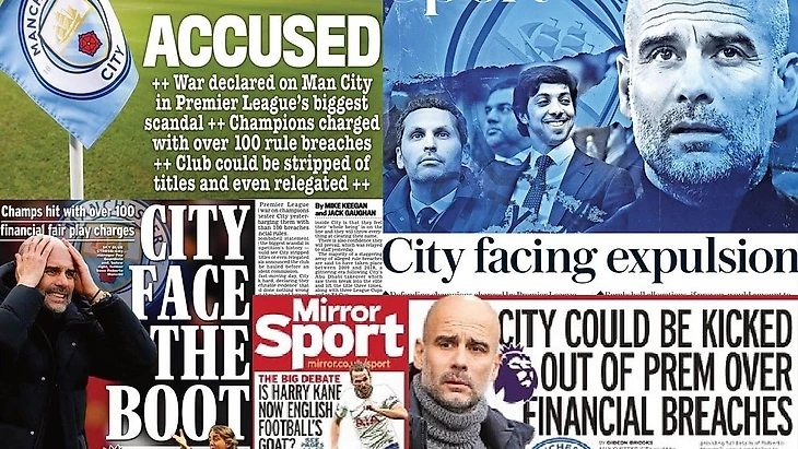 Man City could face Premier League expulsion or lose titles after charges  for alleged financial breaches – Paper Round – Eurosport