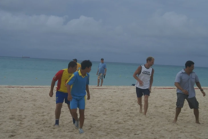 С министром спорта Арубы