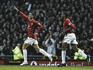 13 years ago today Ronaldo scored 1st goal for man utd