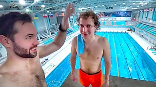 Первый в мире слепой прыгун в воду с 10 метров