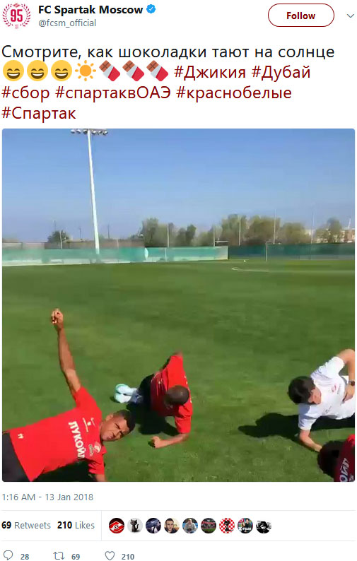 See how chocolate melts' - Spartak Moscow in racism storm after shocking  tweet about their own players