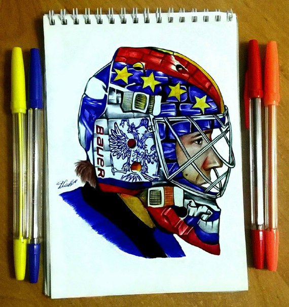 Рисунок шариковыми ручками