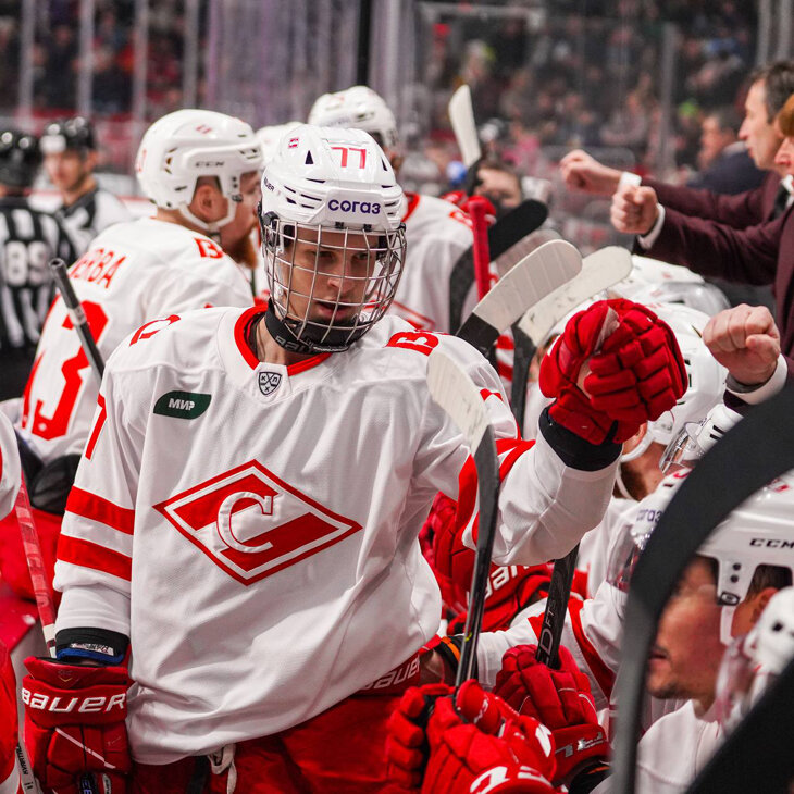 Дубль в КХЛ в 17 лет! Победа «Спартака» открыла сразу несколько новых героев