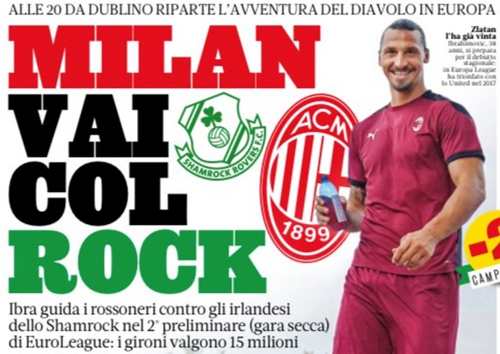 «Милан», иди с роком. Заголовки Gazzetta, TuttoSport и Corriere за 17 сентября