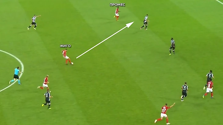 Контратака &quout;Спартака&quout;.