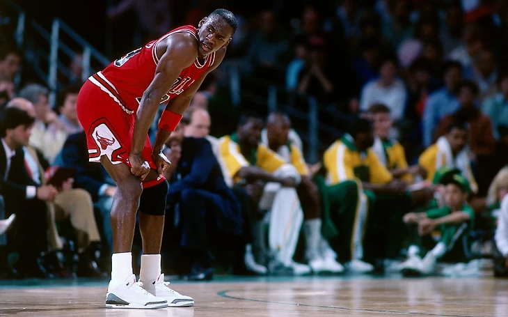 Michael Jordan in 1988. Image via Getty