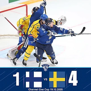Шведская сборная разгромила финнов во втором матче КПК