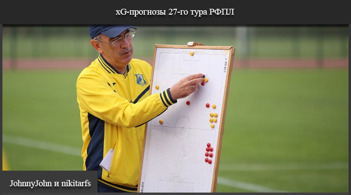 Что ждать от 27-го тура РФПЛ? Версия xG