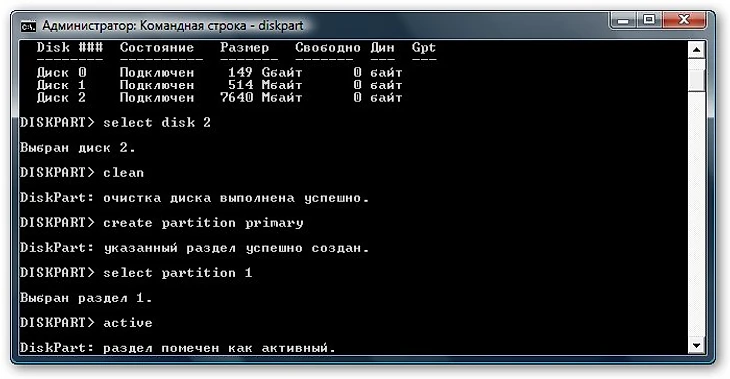 Активация раздела