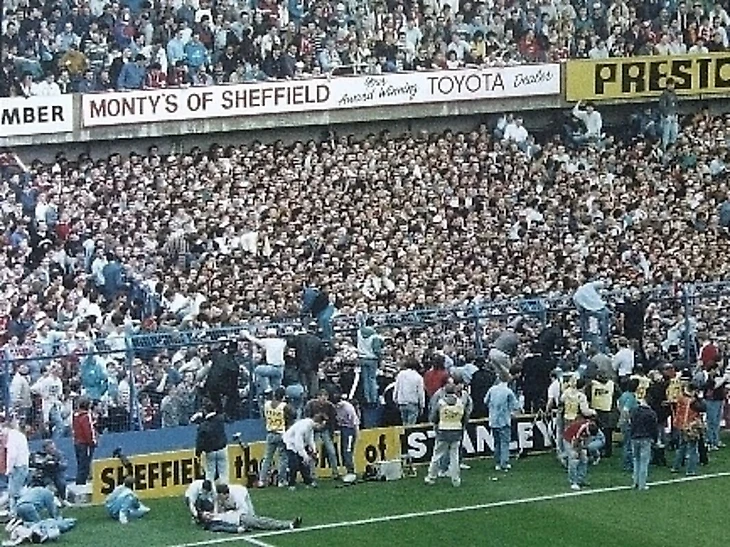 Кадры трагедии в Хиллсборо