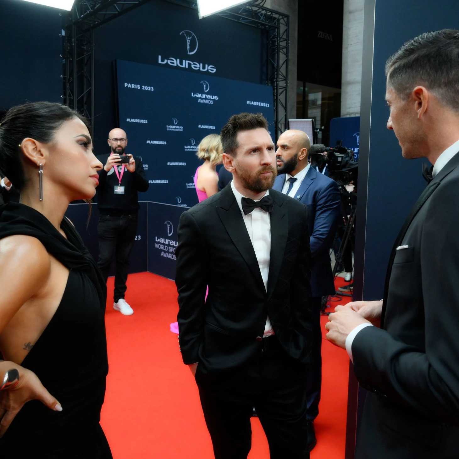 WATCH: Messi and Lewandowski catch up at Laureus Sports Awards – Barca Blaugranes