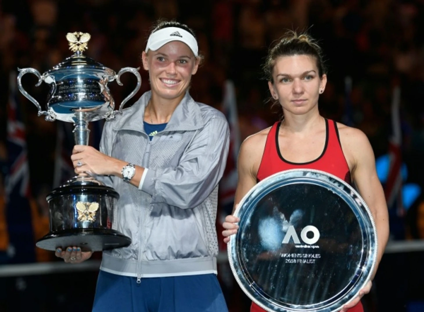 Финалистки Australian Open 2018 — Каролин Возняцки и Симона Халеп.