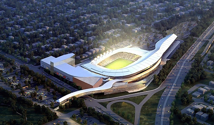 Проект нового стадиона «Космоса»