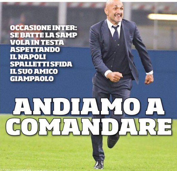 Идём за лидерством. Заголовки Gazzetta, TuttoSport и Corriere за 24 октября