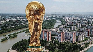 ЧМ повсюду – даже в Казахстане. Дизайнер Sports.ru доставил Кубок мира в наши города