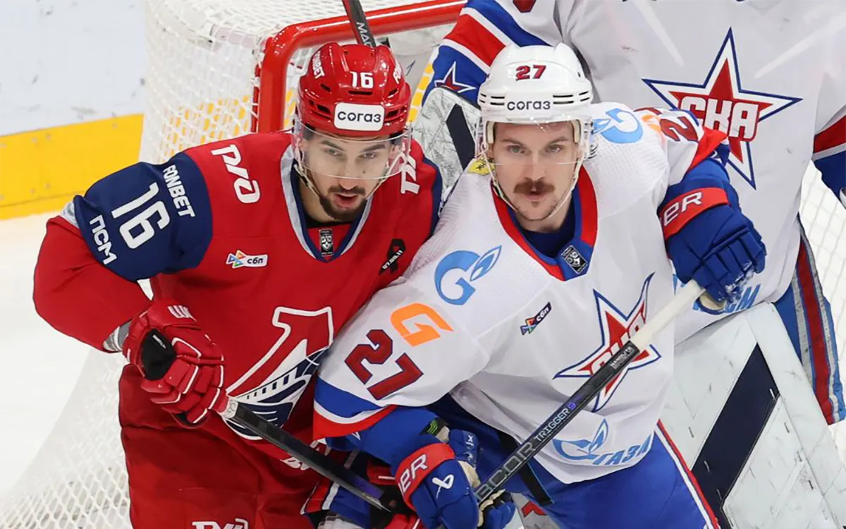 Фотография поста в ленте КХЛ: шансы «Локомотива» и СКА на победу в матче регулярного чемпионата