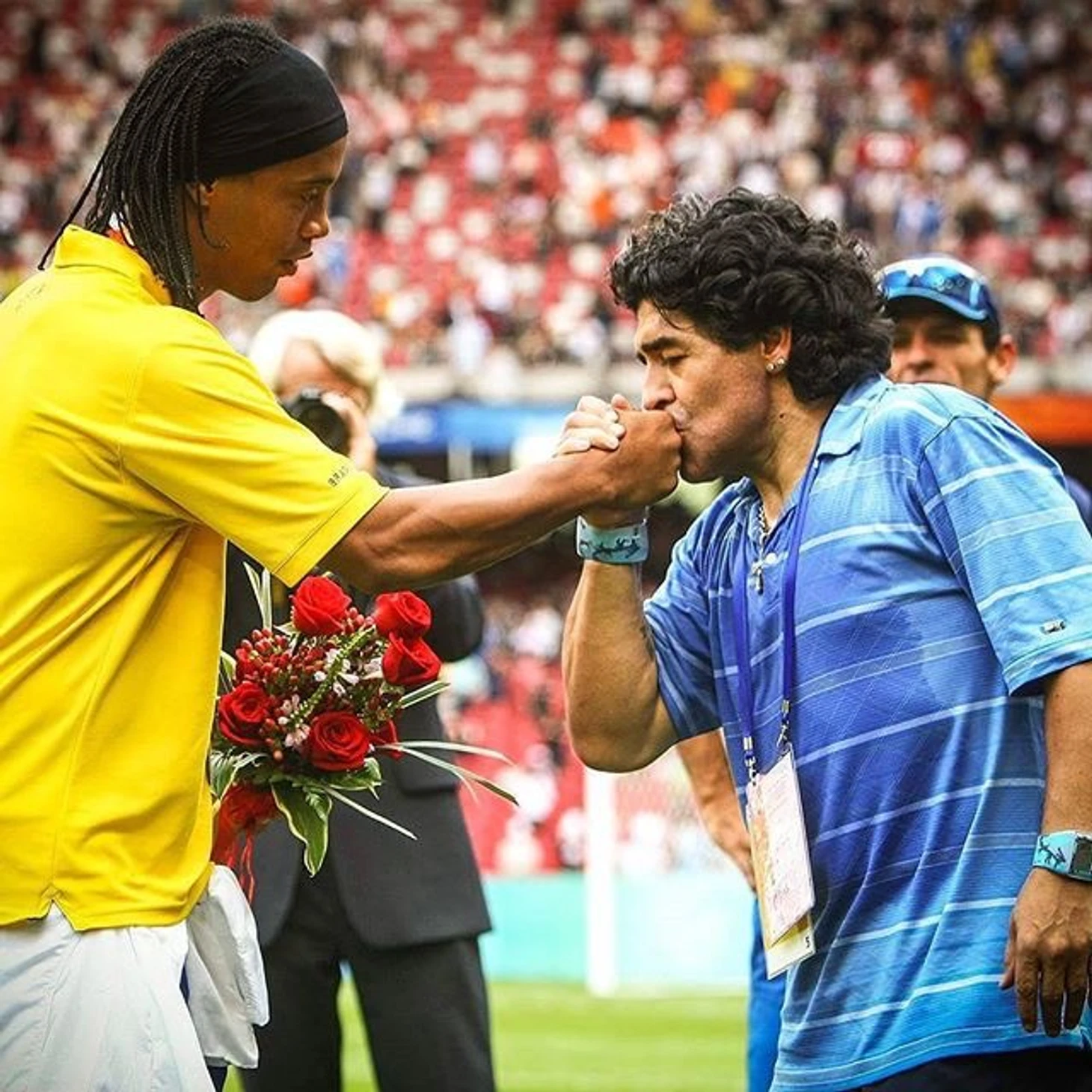 Рональдиньо и Марадона