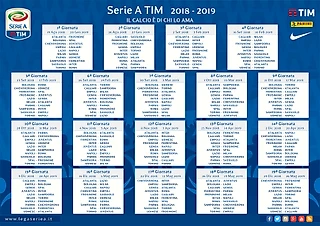 Календарь Серии А на сезон 2018/19
