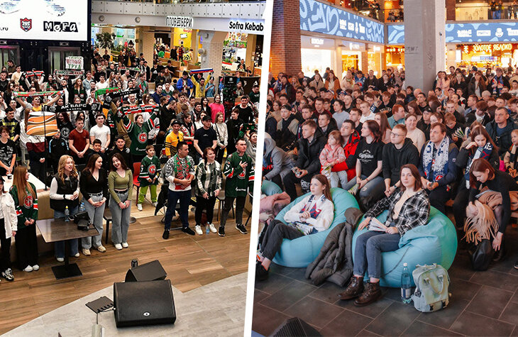 Регионы любят хоккей гораздо больше Москвы. Фан-зоны в торговых центрах, кинотеатрах и на аренах ломятся от болельщиков