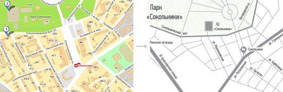 Maps of the Sokolniki