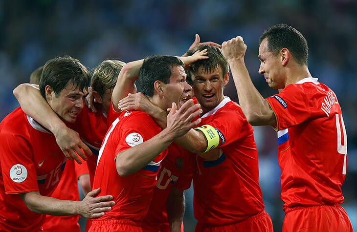 Евро-2008, Сборная Испании по футболу, Сборная России по футболу
