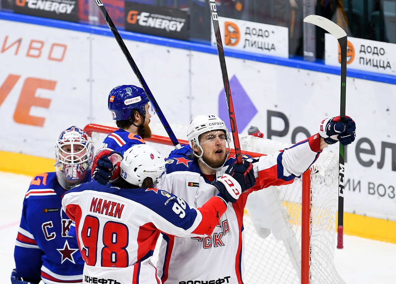 Шалунов снова забил СКА – и этот гол победный в серии. ЦСКА – в финале Кубка Гагарина